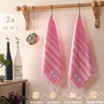 thumbnail image 2 of Ephesus Towels Toallas De Mano - Juego De 2 | 18.0 X 30.0 In – Toalla De Mano Turca Decorativa Para Baño, Cocina, Cara De Invitados, Pelo, Té (Paquete De 6 Unidades), Color Rosa, 2 of 5