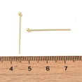 thumbnail image 3 of 1000pcs 304 Stainless Steel Ball Head Pins Real 18K golden Plated 25x0.7mm Head: 1.9mm, 3 of 3