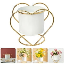 YEAHIBABY Nordic Style Iron Flower Pot 2pcs Plant Planters for Living Room Balcony Deck Garden Patio