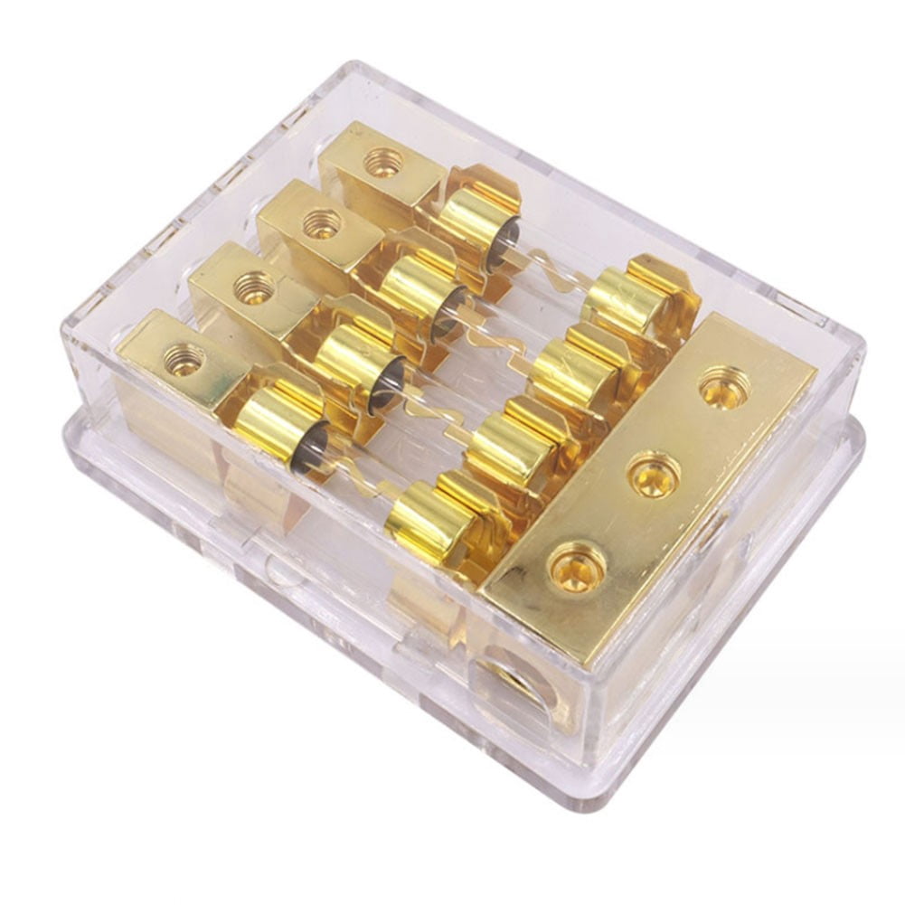 Fuse Holders 2/3/4 Position Agu Fuse Holder Instrument Bracket Distribution Block Fuse 60A Electrical Equipment Fuse Accessories