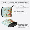 thumbnail image 3 of Yayeee Oven Mitts and Pot Holder Set of 2 Heat Resistant Kitchen Gloves Baking Hot Pad, Colorful Tomatoes, 3 of 5