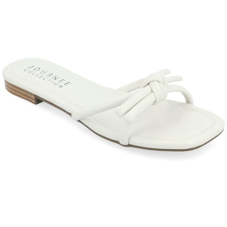 

Journee Collection Womens Soma Tru Comfort Foam Slide Low Block Heel Sandals