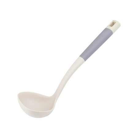 

Silicone Cooking Utensil Non Stick Non Slip Gadget Tableware for Serving Cooking Kitchen Spoon Beige