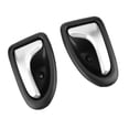 thumbnail image 3 of Interior Door Handle, ABS Door Handle Cover Chrome Car Interior Door Handle Cover Trim Bowl Compatible with CLIO SCENIC TRAFIC(A pair), 3 of 8