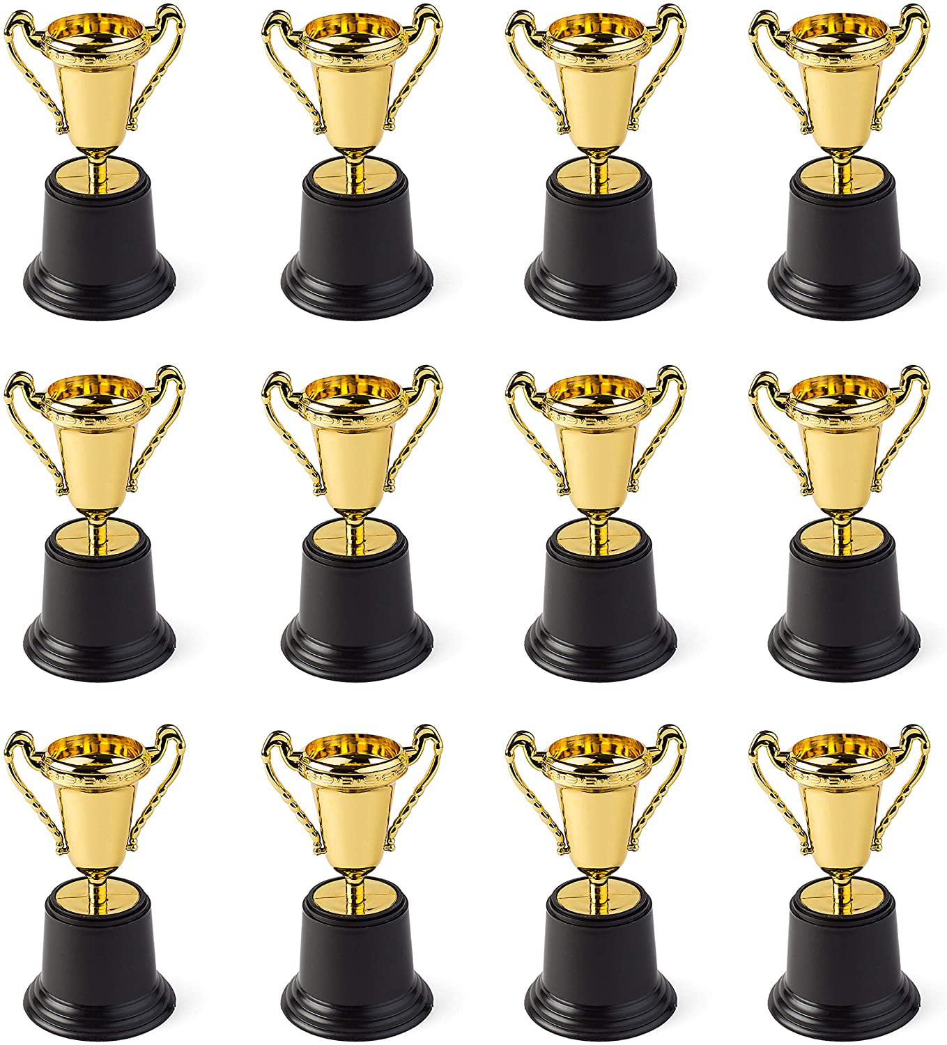 Gold and Red Star Cups Achievement Trophies Awards 4 sizes FREE Engraving 