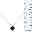 thumbnail image 5 of SuperJeweler 1/4 Carat Black Diamond Solitaire Pendant in 14k White Gold for Women, 5 of 6
