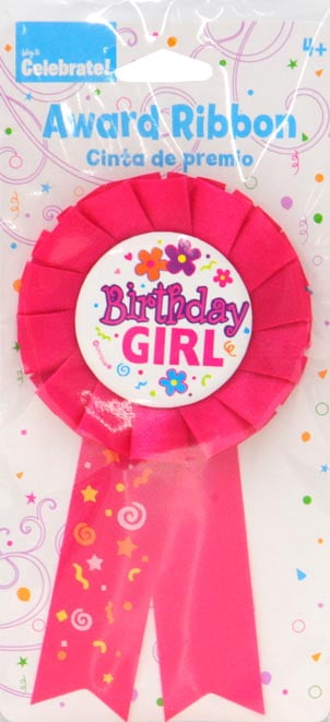 Birthday Girl Award Badge, Hot Pink, 1ct – Home & Garden