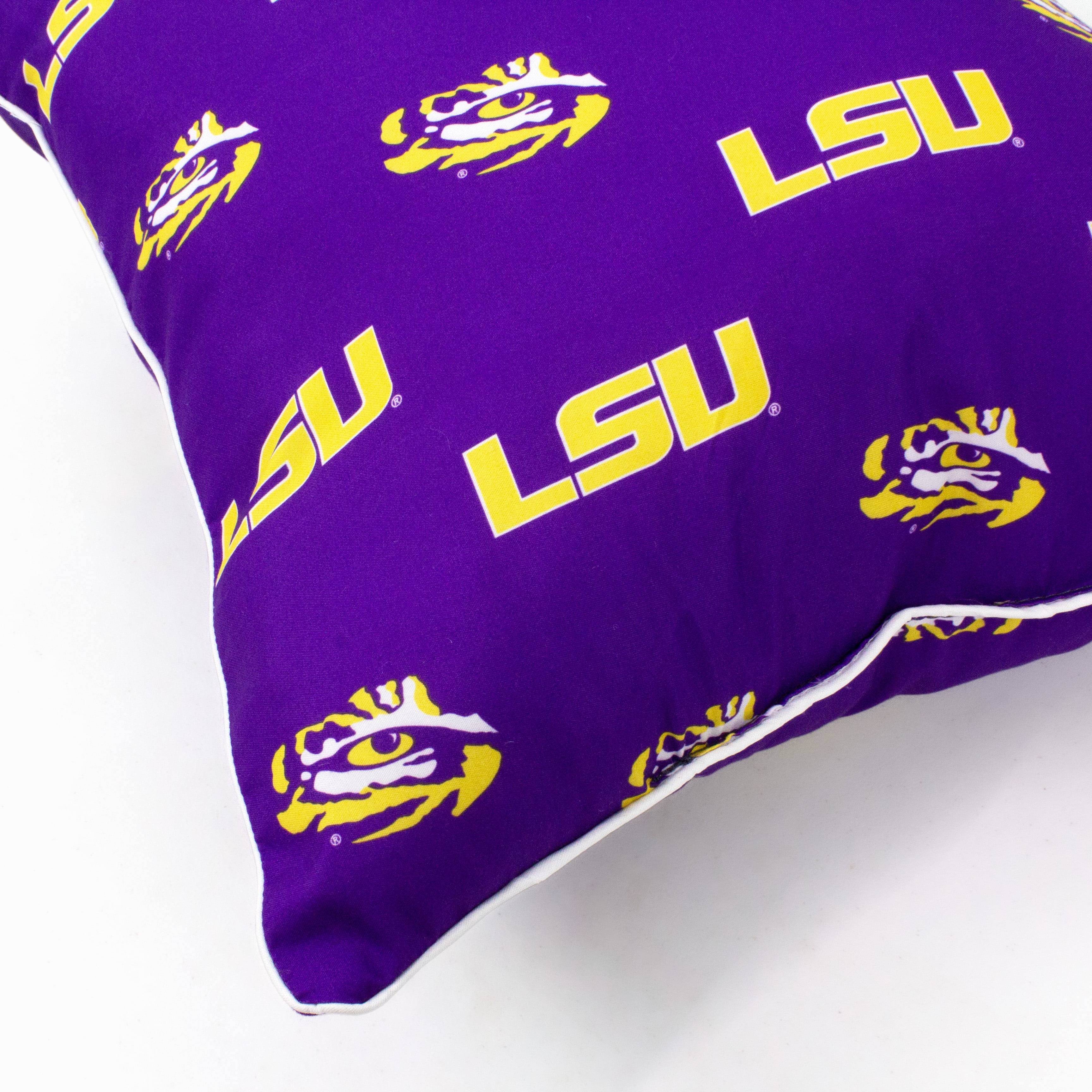 LSU Tigers 16" x 16" Decorative Pillow - (Includes 2 Decorative Pillows)