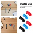 thumbnail image 3 of 6pcs Silicone Pencil Holder: Pen Holder For Desk - Adhesive Marker Clip Pen Organizer For Classroom Office Desk Wall Teacher Accessories Supplies, 3 of 3