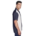 thumbnail image 3 of Harriton M575 Men's Two-Tone Camp Shirt-NAVY/ CREAM-3XL, 3 of 3