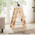 thumbnail image 6 of Unipaws Pyramid Cat Tree, 5-Level Wooden Cat Ladder, Sturdy Tall Cat Climbing Tower with Cozy Hammock, 6 of 7