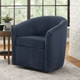 thumbnail image 2 of Odessa Barrel Style Swivel Accent chair in Navy Performance Fabric, 2 of 10