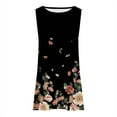 Yuwull Sun Dresses for Women 2023 Summer Casual Tshirt Sleeveless Knee