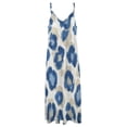thumbnail image 6 of Blue Floral Watercolor Pattern Sleeveless Dress Women's Evening Dress Womans Clothing, 6 of 9