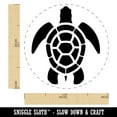 thumbnail image 2 of Sea Turtle Tribal Self-Inking Rubber Stamp Ink Stamper - Red Ink - Medium 1 Inch, 2 of 7