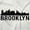 White, variant on Brooklyn NYC Skyline New York City NY Unisex Plus Size Zip Hoodie Brisco Brands 2X