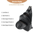 thumbnail image 5 of KL928 Small Sling Bag for Women Crossbody Bags Fanny Pack Chest Bag for Travel Black, 5 of 6
