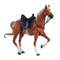 thumbnail image 4 of Figura de caballo modelo caballo estatuilla decoración del hogar colección muñeca juguetes regalos adorno naranja, 4 of 9