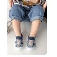 thumbnail image 4 of LBECLEY Size 2 Boys Shoes Toddler Kids Baby Boys Girls Shoes First Walkers Breathable Soft Antislip Wearproof Crib Shoes Prewalker Girls Shoes Size 24 Blue 20, 4 of 5