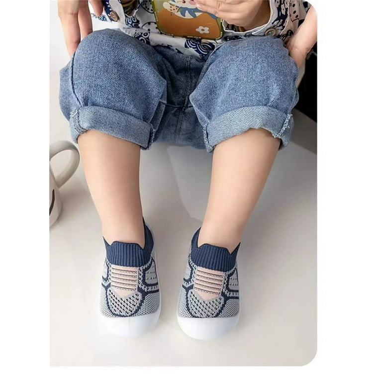 nsendm Male Shoes Toddler Baby 6 Months Shoes Baby Boys Girls Shoes First  Walkers Breathable Soft Antislip Wearproof Baby Shoes 12 Months Blue 28 