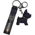 thumbnail image 1 of Dog Keychain Bulldog Keychain Cartoon Dog Keychain Bull Dog Keychain French Bulldog Keychain for Car Bag, Backpack, Handbag Decoration (hs), 1 of 5
