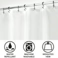 thumbnail image 6 of iDesign Solid Polyester Stall Shower Curtain - 12 Reinforced Buttonholes - Use in Primary or Guest Bathrooms, 6 of 7