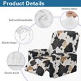 thumbnail image 5 of Kuiaobaty Cow Print Recliner Couch Cover with Elastic Bottom Dustproof Breathable Reclining Slipcover Washable Recliner Chair Cover Large for Living Room, 5 of 8