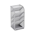 thumbnail image 2 of Lksixu Metal Mesh Desk Organizer, 5-Layer Pencil Container Stationery Holder, Small Desktop Pen Storage Rack, Multi-Purpose Makeup Brushes Storage Box for Home Office, 2 of 7