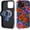 Charm Colorful Flower, variant on Magnetic Case for iPhone 16 Pro Max Design, Compatible with MagSafe, Slim Protective Soft TPU Bumper Phone Cover Women Girls Case for iPhone 16 Pro Max-Dark Gothic Bookshelf Moon