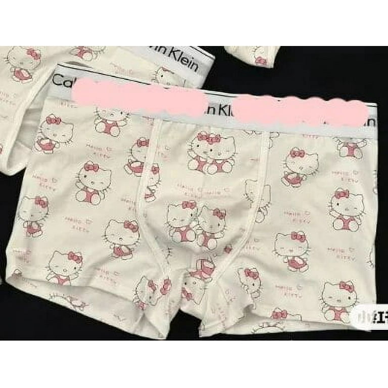 Hello kitty couple CK cartoon underwear outer wear cartoon animation cute  cute suspender elastic underwear sports bra set gift