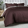 thumbnail image 5 of Superior 650 Thread Count Egyptian Cotton Duvet Cover Set, Plum, King/ Cal King, 5 of 8