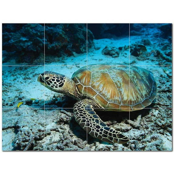 Turtle Ceramic Tile Mural Kitchen Backsplash Bathroom Shower 402951-XL43