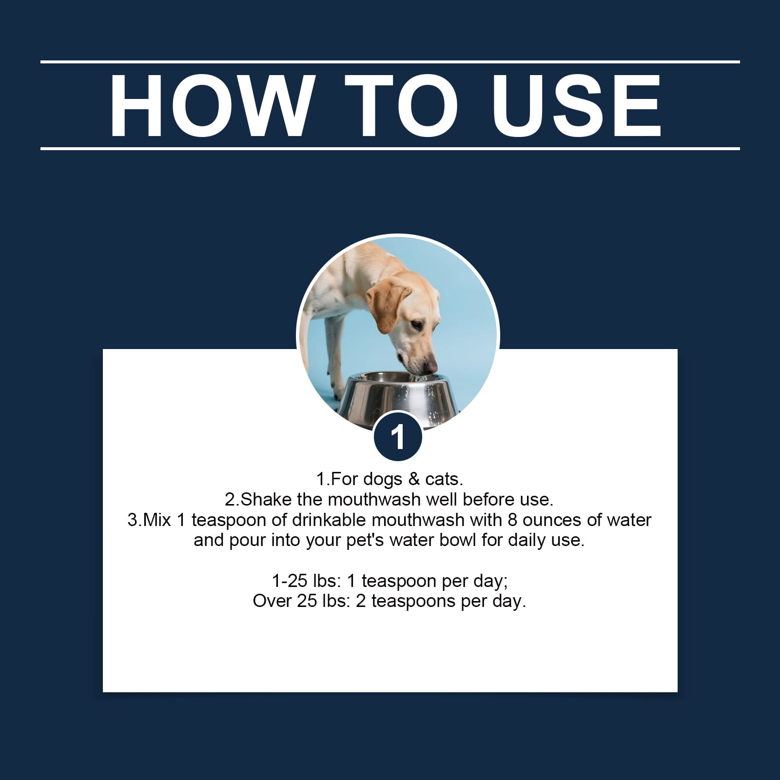 Alvantor Dog Dental Water Additive Oral Rinse for Breath Freshener Tartar Plaque Cleaner Plant Based Gentle Formula, 3.38fl.oz