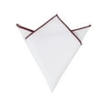 thumbnail image 1 of INSPIRE CHIC Men's Pocket Square Cotton Handkerchiefs for Suits Jacket Wine Red One Size, 1 of 4