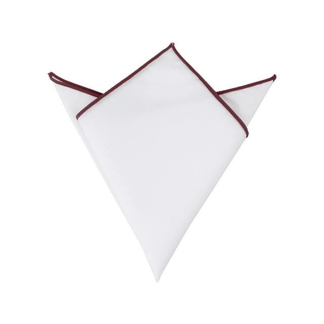 INSPIRE CHIC Men's Pocket Square Cotton Handkerchiefs for Suits Jacket Wine Red One Size