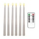 thumbnail image 1 of Velas cónicas parpadeantes sin llama LED 6x11 pulgadas perfecl luz de Control remoto para el hogar amarillo, 1 of 5