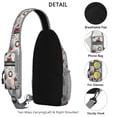 thumbnail image 3 of Sling Backpack,White Christmas Truck and Tree Pattern Crossbody Bag with Water Bottle Holder,Waterproof Sling Bag for Men/Women with Chest Phone Holder for Hiking,Travel, 3 of 6