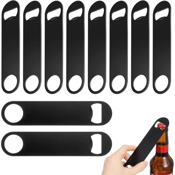 Destapador de Cerveza de Acero Inoxidable, 10 Piezas Destapadores para Recuerdos, Abridor de Botellas Grande para Boda Cocina Bar Restaurante, Destapador Botellas, Regalo para hombre