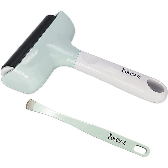 Rubber Brayer Roller & MAT Tweezers Remover Tool Set Craft Stamping Brayers for Cricut/Silhouette/Brother