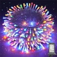 thumbnail image 1 of Christmas Lights Multicolor, 75 Ft 200 LED Christmas String Lights Connectable, 8 Modes, Timer, Waterproof Fairy Twinkle Light for Party, Garden, Patio, Home, Wedings, Holiday, Xmas Tree Decorations, 1 of 7