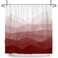 thumbnail image 4 of Tchckioa Red Gradient Waterproof Shower Curtain,36x72 Inch Hooks Bath Curtain for Bathroom Decor, 4 of 6