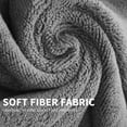 thumbnail image 6 of Concise Purified Thick Fleece Towels - High Density, Ultra Soft & Absorbent Washcloth/Hand Towel, 30x70cm (12" x 28"), Gray, 6 of 6