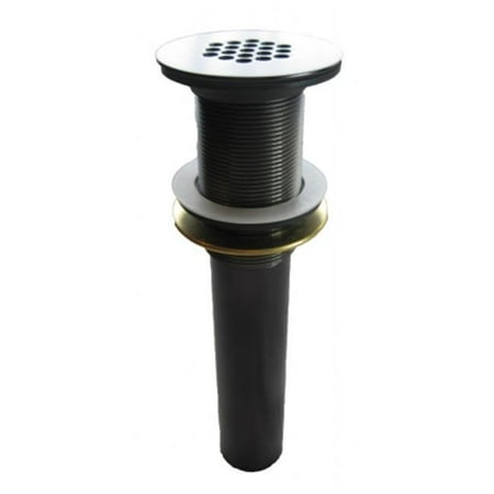 

Solid Brass Vessel Sink Strainer Drain without Overflow Oil Rubbed Bronze Finish Fits Standard 1.5-Inch Drain Opening