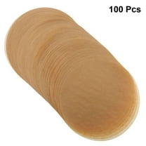 GOOHOCHY 100Pcs Unbleached Baking Parchment Paper for Baking Waterproof Nonstick Round
