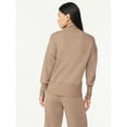 thumbnail image 3 of Scoop Women's and Women's Plus Ultimate Scubaknit V Neck Sweatshirt, Sizes XS-4X, 3 of 5