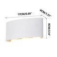thumbnail image 2 of Wall Sconces down Lighting Indoor Double Head Curved Wall Lamp, Warm White Led Light, Aluminum Material, for Bedroom, Living Room, Hallway, Ihhxbz, 2 of 7