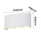 thumbnail image 2 of Xihbxyly Aplique de Pared de Doble Cabezal, Diseño Moderno Curvo, Iluminación Led Blanca Cálida, Elegante Decoración para Dormitorio, Bajo Consumo, Uso Interior, Tamaño 22 X 8,5 X 5,5 Cm, Fácil Insta, 2 of 4