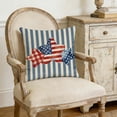 thumbnail image 5 of USA 250th Anniversary Throw Pillow Cover, Independence Day Patriotic Pillowcase for Couch, Sofa, Bed, Home Living Room Decor, No Pillow Core Included for Anniversary Holiday Decoration, 18*18in, E, 5 of 7