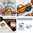thumbnail image 2 of Fsddascl Halloween Blackout Curtains for Bedroom/Living Room, Thermal Insulated Kitchen Curtains, Orange Black Plaid Truck Gnomes Pumpkins Grommet Darkening Window Treatment Drapes 52"x84"x2, 2 of 6