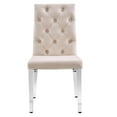 thumbnail image 3 of Canadian Roma Beige Dining Chair Silver Legs, 3 of 3